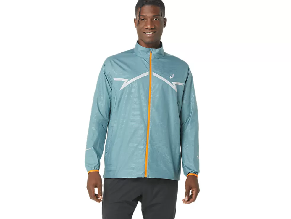 Shop ASICS LITE-SHOW JACKET Foggy Teal