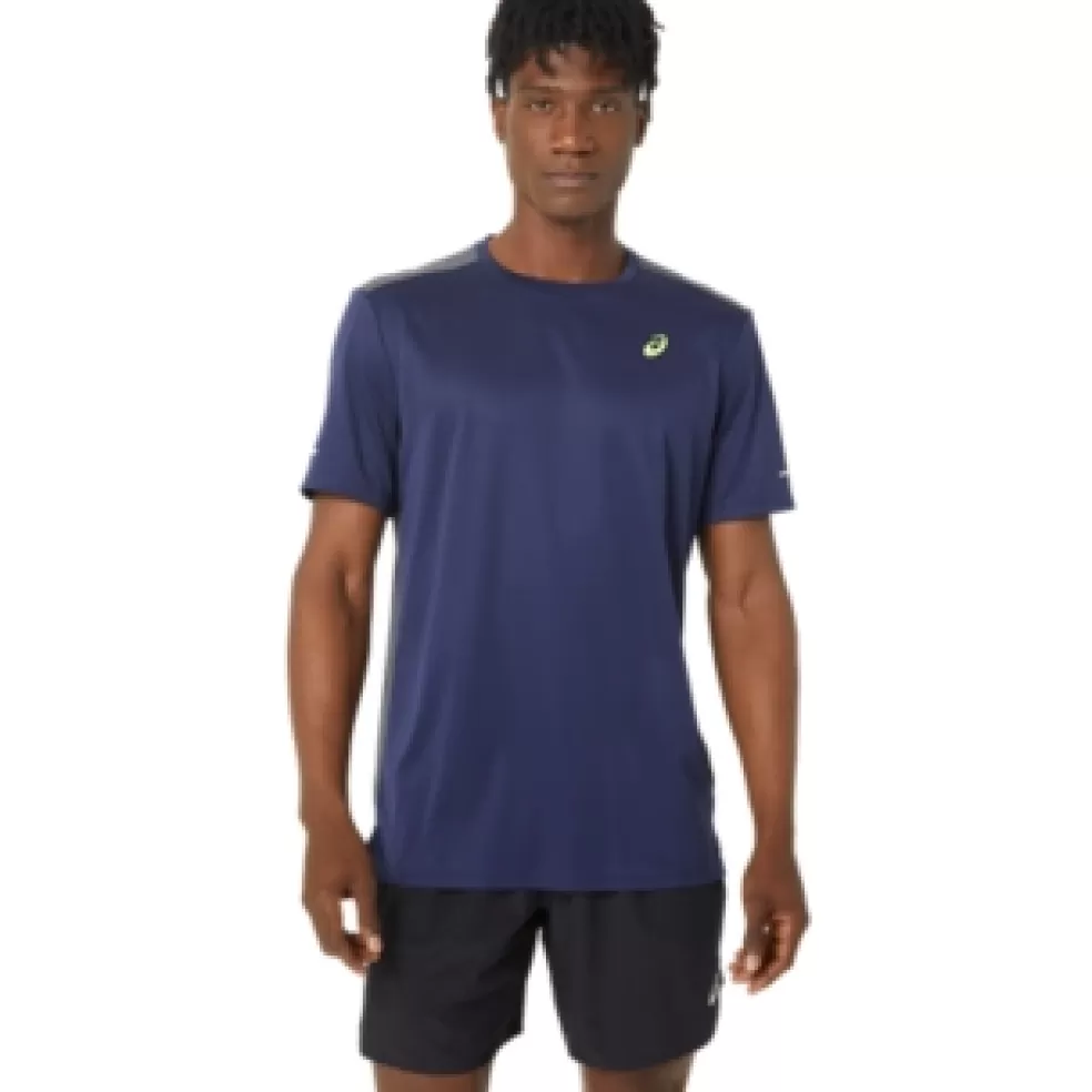 Clearance ASICS LITE-SHOW MESH SHORT SLEEVE TOP Peacoat/Carrier Grey