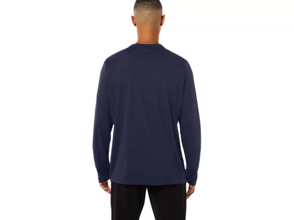 Clearance ASICS LONG SLEEVE CORE TOP Peacoat