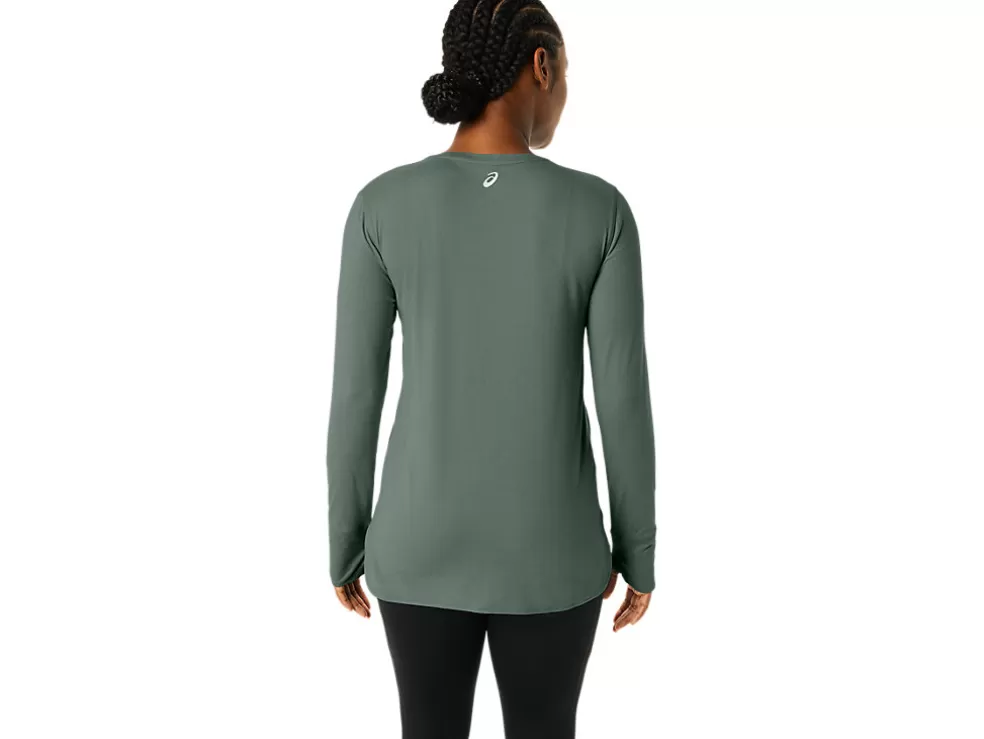 Clearance ASICS LONG SLEEVE HEATHER TOP Ivy Heather