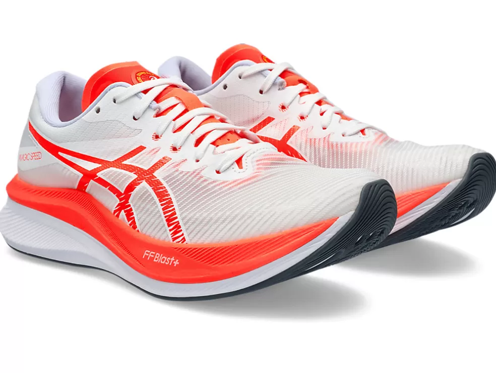 Sale ASICS MAGIC SPEED 3 White/Sunrise Red