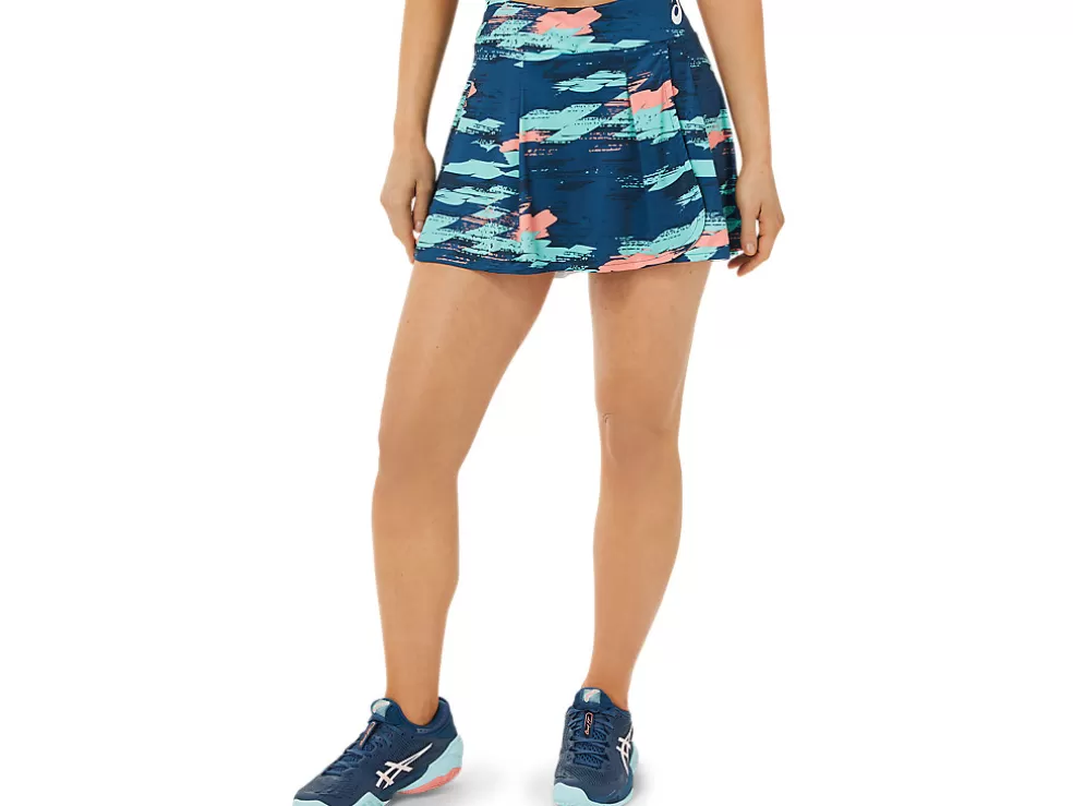 Outlet ASICS MATCH GRAPHIC SKORT Light Indigo