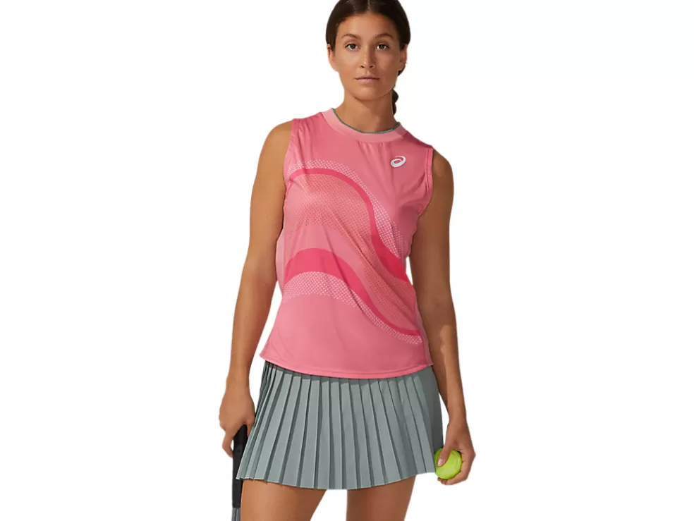 Flash Sale ASICS MATCH GRAPHIC TANK Peach Petal