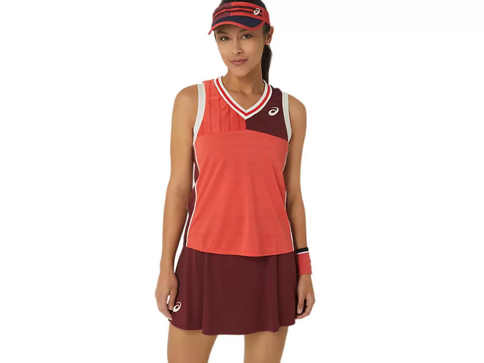 Flash Sale ASICS MATCH TANK Red Snapper