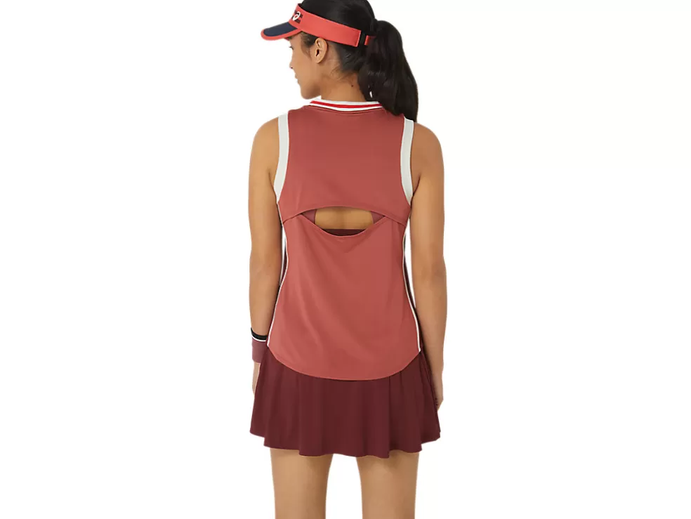 Flash Sale ASICS MATCH TANK Red Snapper