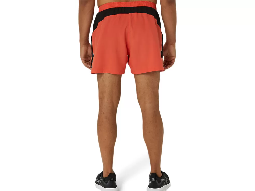 Clearance ASICS MEN 5IN PR LYTE SHORT 2.0 Red Snapper/Performance Black