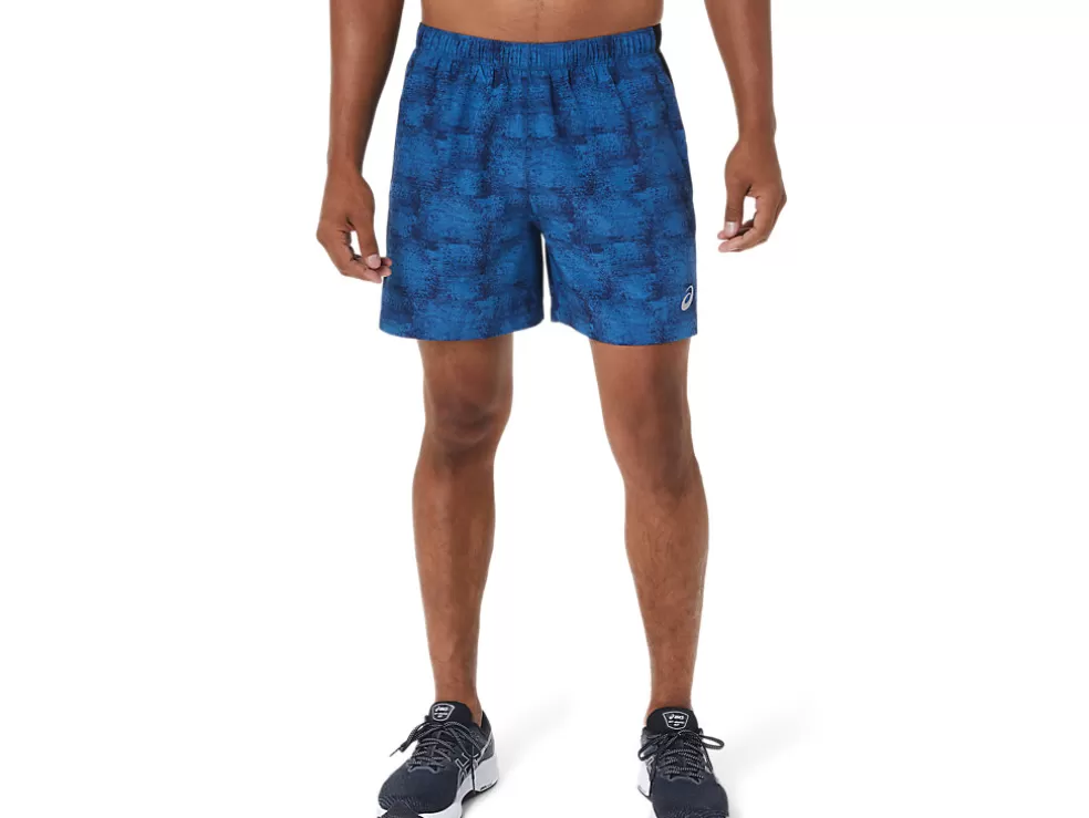 Cheap ASICS MEN 5IN PR LYTE SHORT Tie Dye Blue Print/Perf Black