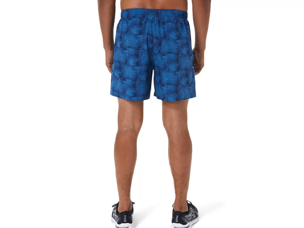 Cheap ASICS MEN 5IN PR LYTE SHORT Tie Dye Blue Print/Perf Black