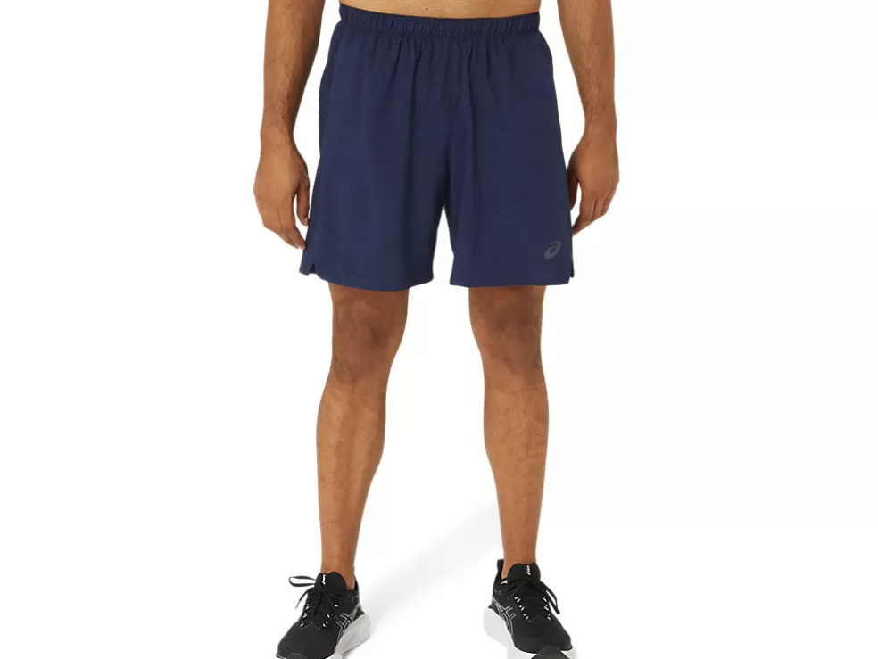 Sale ASICS MEN 7IN 2 IN 1 SHORT Peacoat/Red Snapper