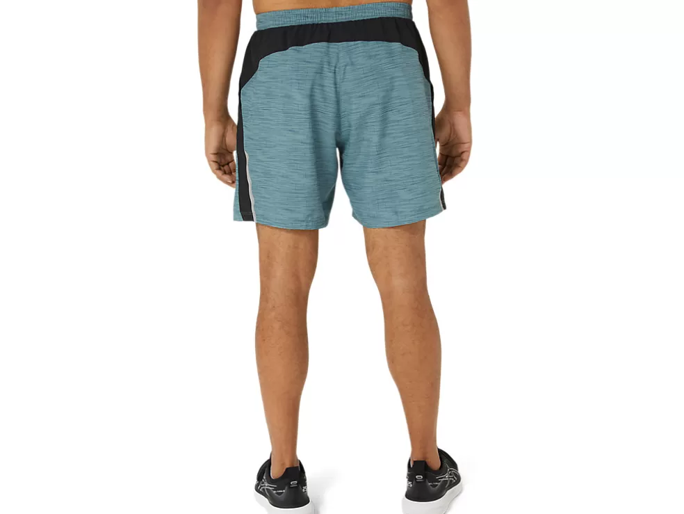 Shop ASICS MEN 7IN PR LYTE SHORT 2.0 Foggy Teal Digital Japonism/P. Black