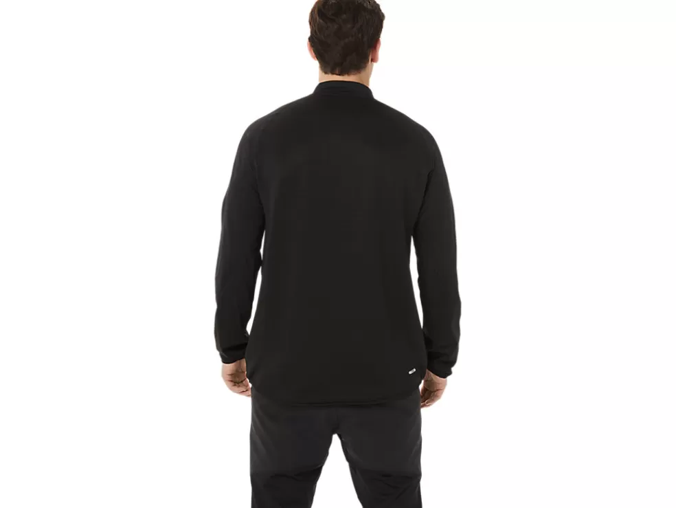 Online ASICS MEN ACTIBREEZE JACQUARD 1/2 ZIP TOP Performance Black