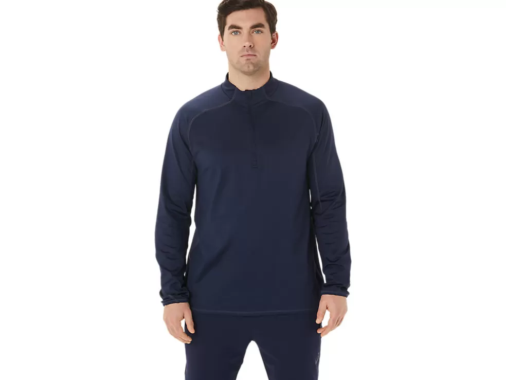 Fashion ASICS MEN ACTIBREEZE JACQUARD 1/2 ZIP TOP Midnight