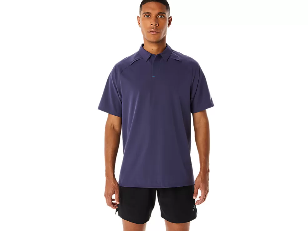 Best Sale ASICS MEN ACTIBREEZE JACQUARD POLO SHIRT Indigo Fog