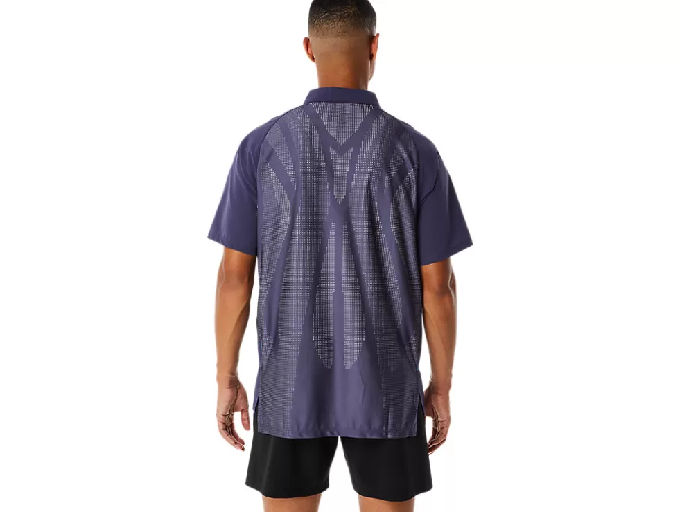 Best Sale ASICS MEN ACTIBREEZE JACQUARD POLO SHIRT Indigo Fog