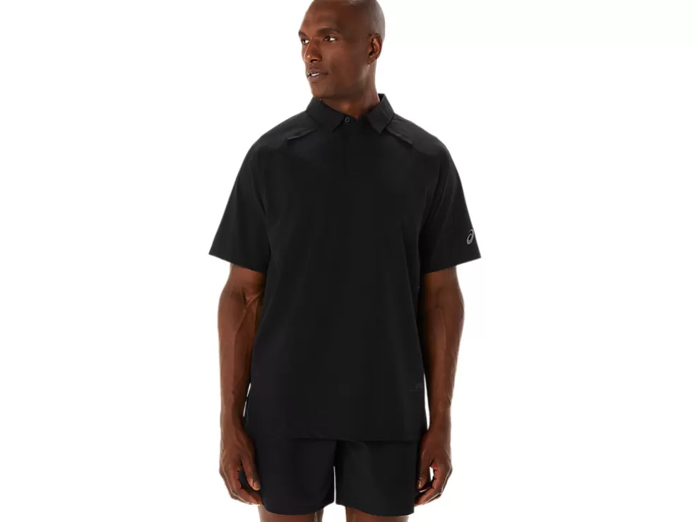 Sale ASICS MEN ACTIBREEZE JACQUARD POLO SHIRT Performance Black