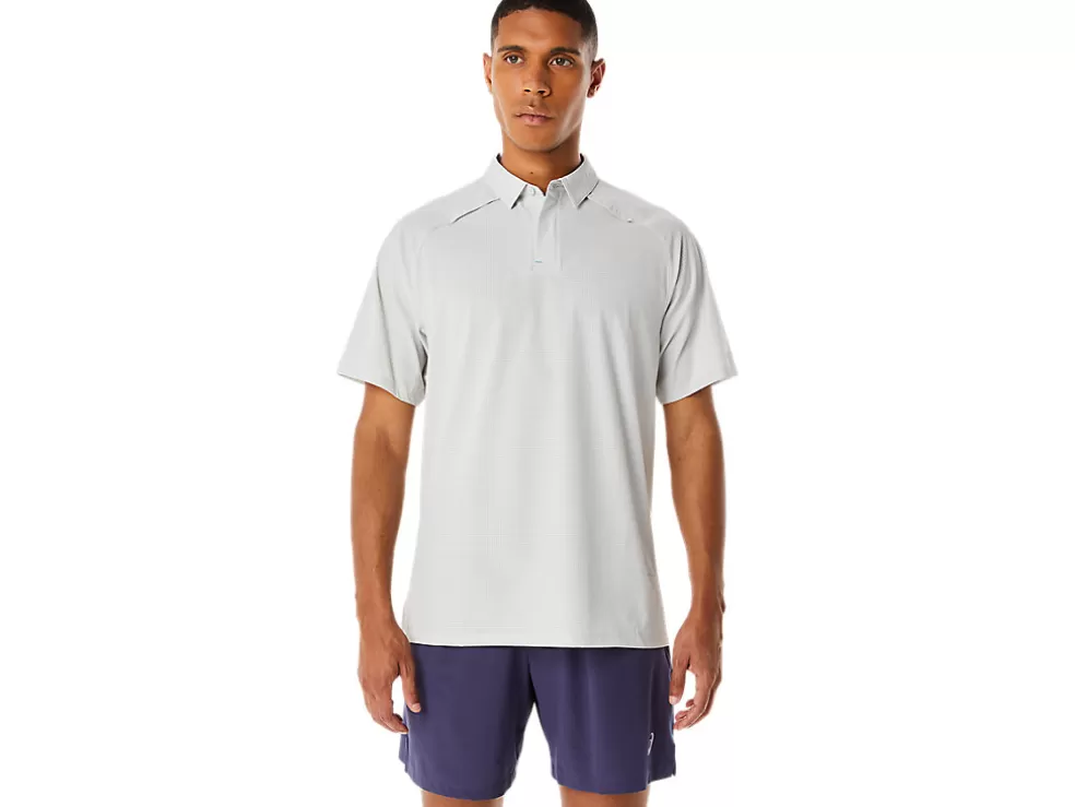 Outlet ASICS MEN ACTIBREEZE JACQUARD POLO SHIRT Glacier Grey