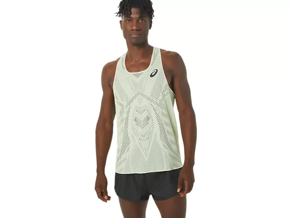 Best ASICS MEN ACTIBREEZE JACQUARD SINGLET Whisper Green