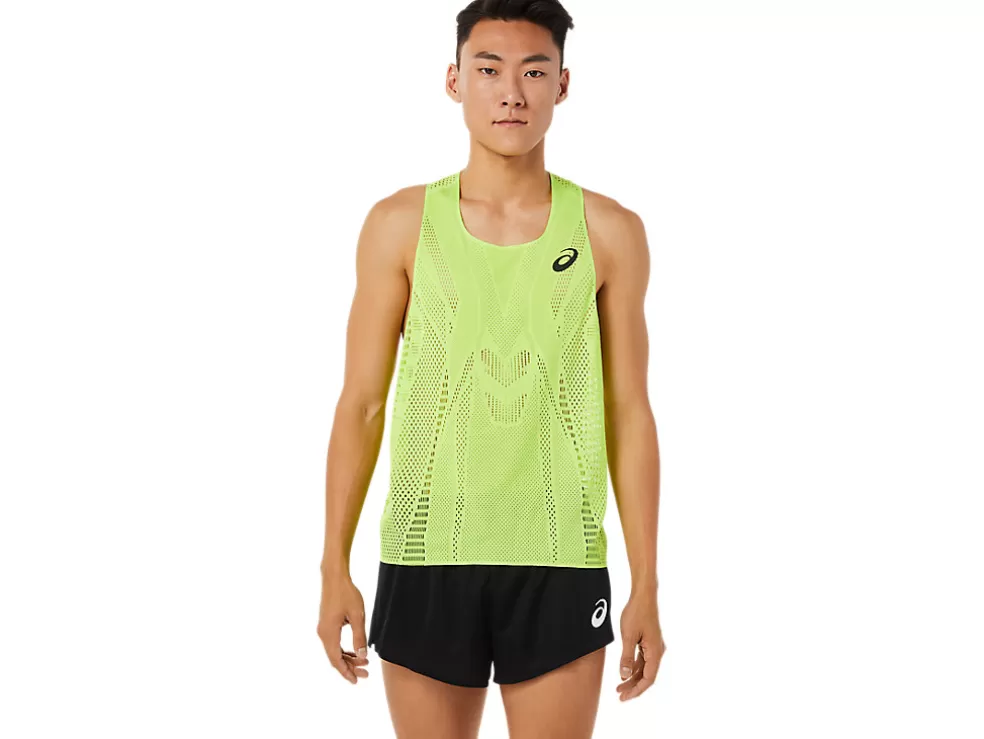 Clearance ASICS MEN ACTIBREEZE SINGLET Hazard Green