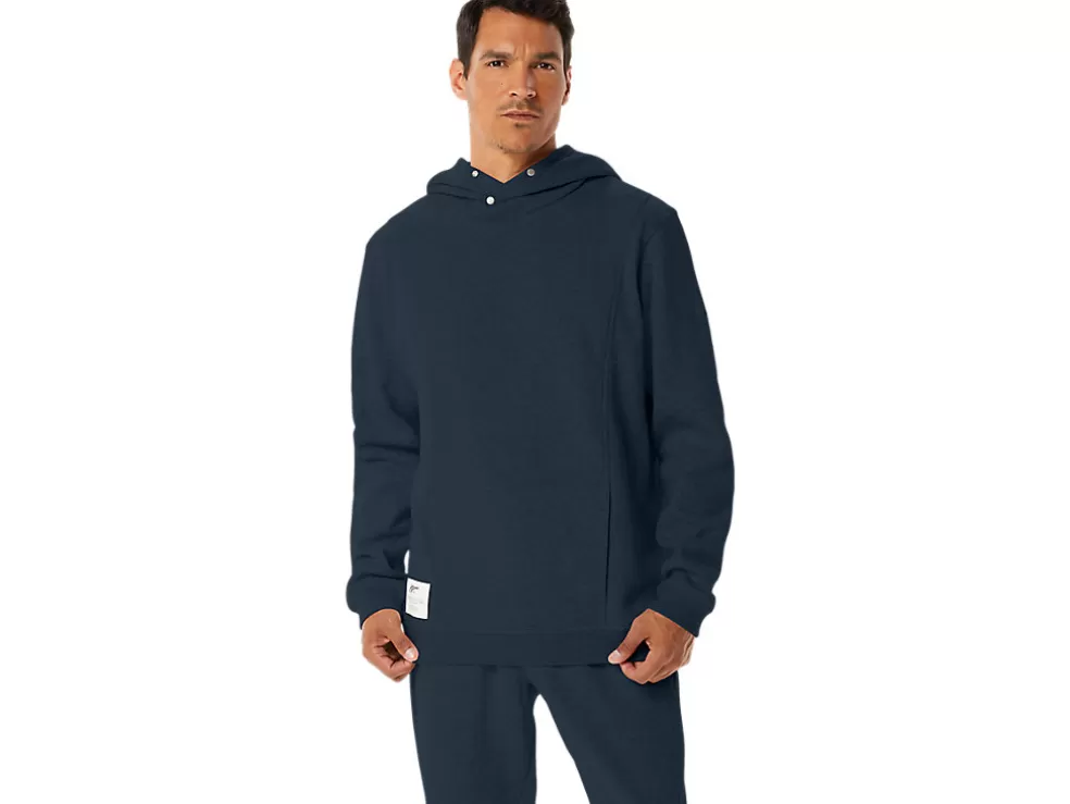 Best ASICS MEN SUNDAY SANA FLEECE HOODIE French Blue