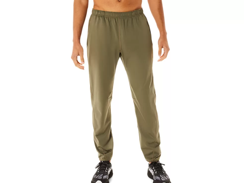 Cheap ASICS MEN BRUSHED KNIT PANTS Mantle Green