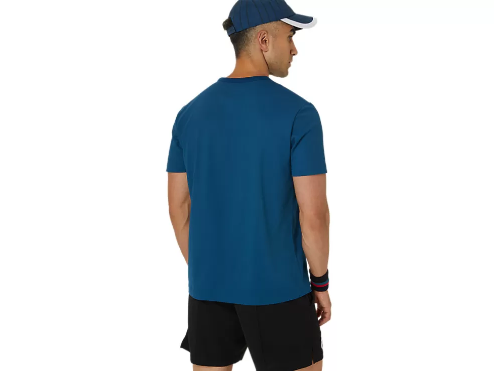 Online ASICS MEN CLASSIC GRAPHIC TEE Mako Blue