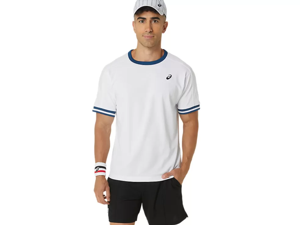 Store ASICS MEN CLASSIC SHORT SLEEVE TOP Brilliant White