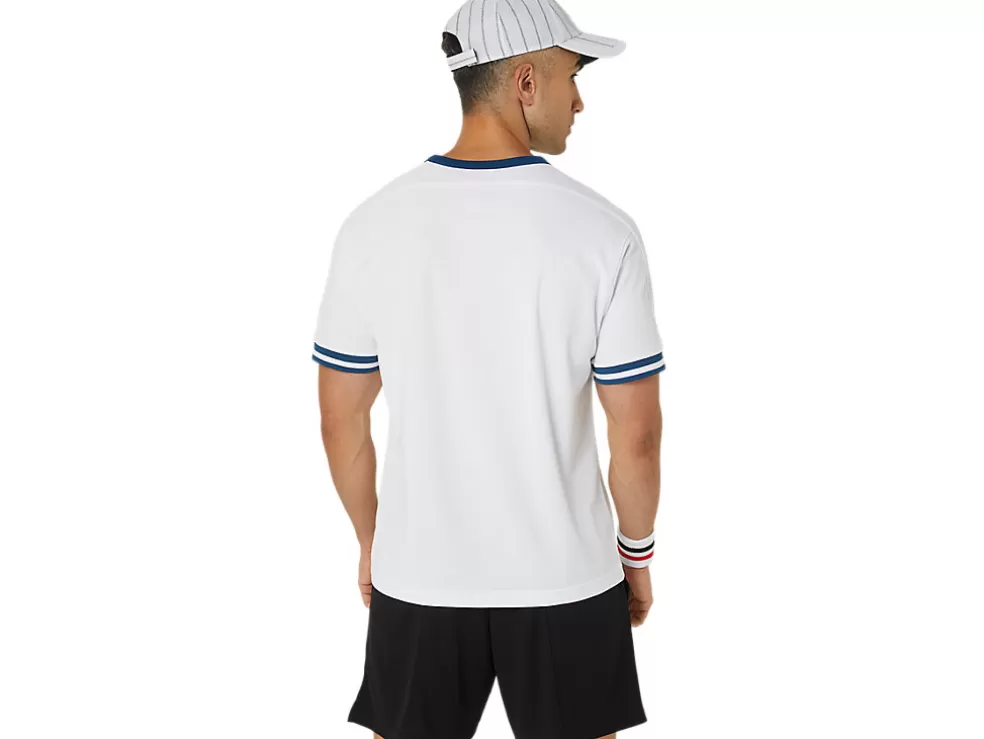 Store ASICS MEN CLASSIC SHORT SLEEVE TOP Brilliant White