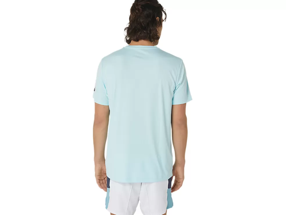 Sale ASICS MEN COURT GS GRAPHIC TEE Aquamarine