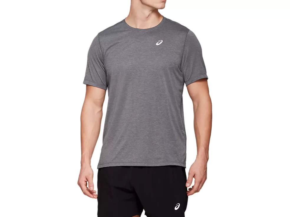 Fashion ASICS MEN DORAI SHORT SLEEVE TOP Dark Grey Heather