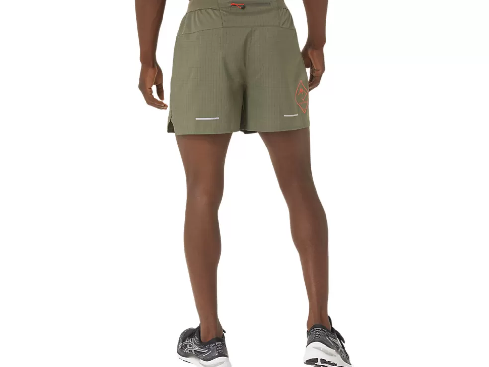 Flash Sale ASICS MEN FUJITRAIL LOGO SHORT Mantle Green