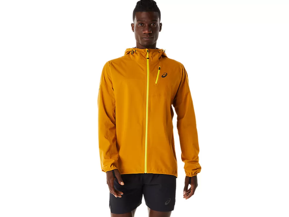 Outlet ASICS MEN FUJITRAIL WATERPROOF JACKET Sandstorm