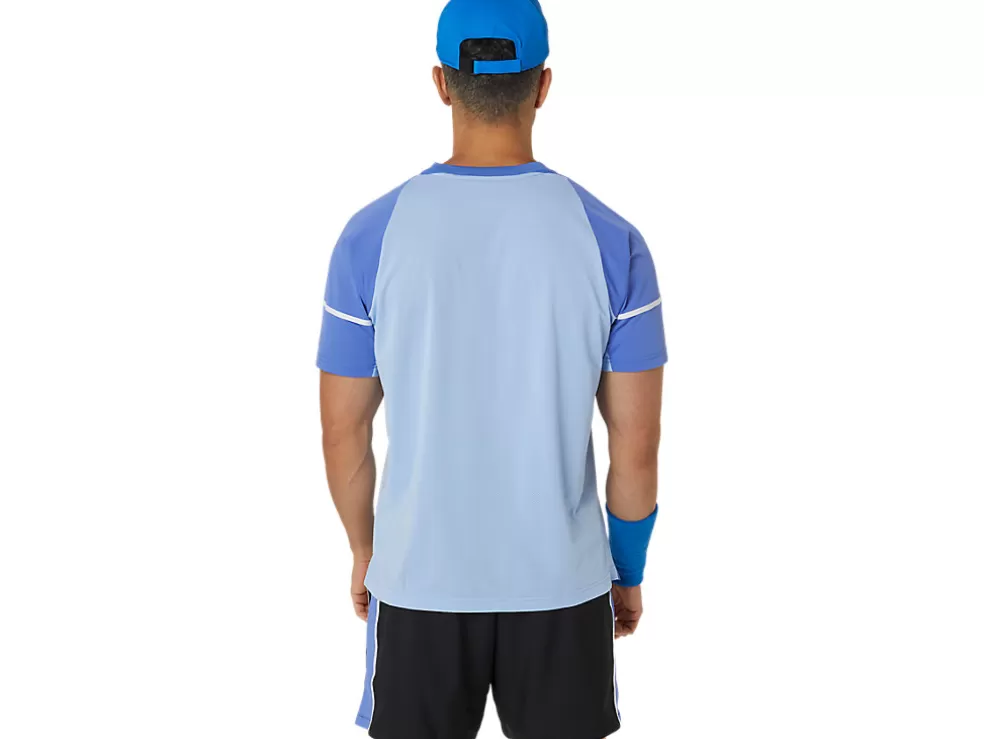 Cheap ASICS MEN GAME SHORT SLEEVE TOP Sapphire