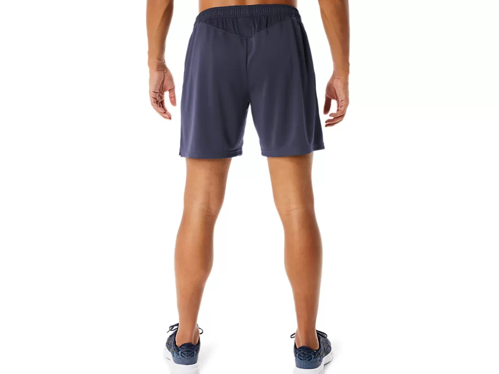 New ASICS MEN HYBRID 7IN SHORTS Indigo Fog