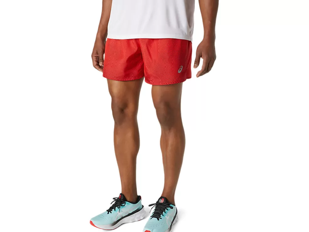 Shop ASICS MEN KASANE SHORT Electric Red/Burgundy