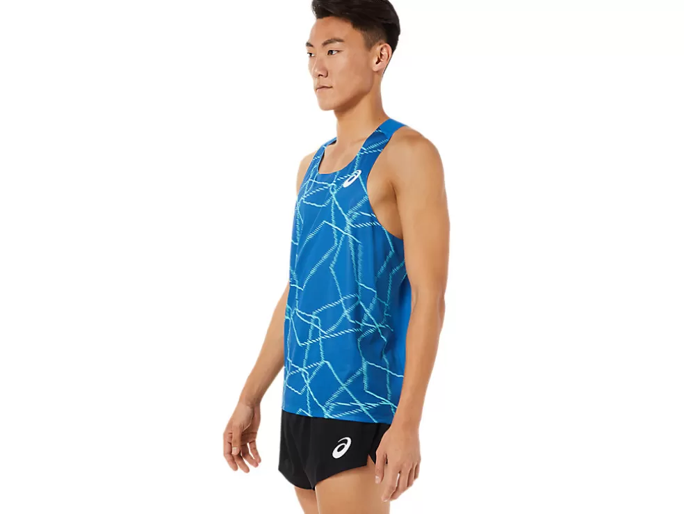 Outlet ASICS MEN LIGHT MESH SINGLET Lake Drive