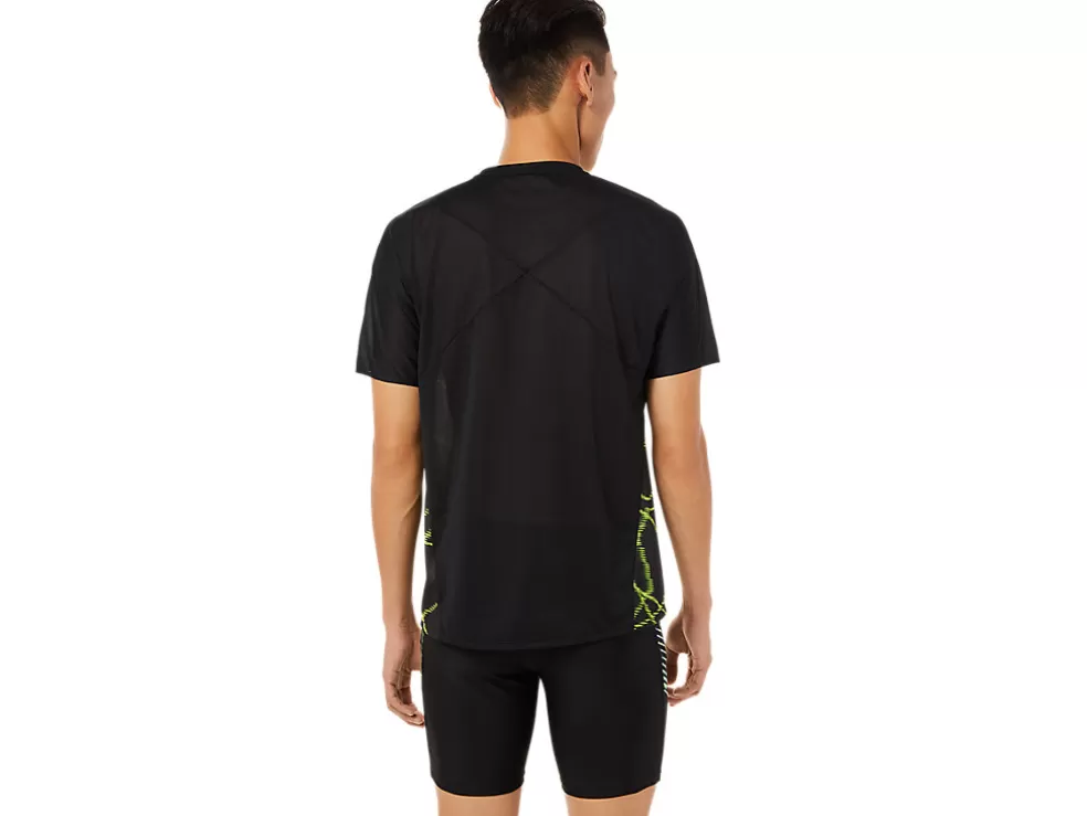 Cheap ASICS MEN LIGHT SHORT SLEEVE TOP Performance Black