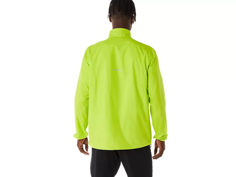 Clearance ASICS MEN LITE-SHOW JACKET Lime Zest/Performance Black