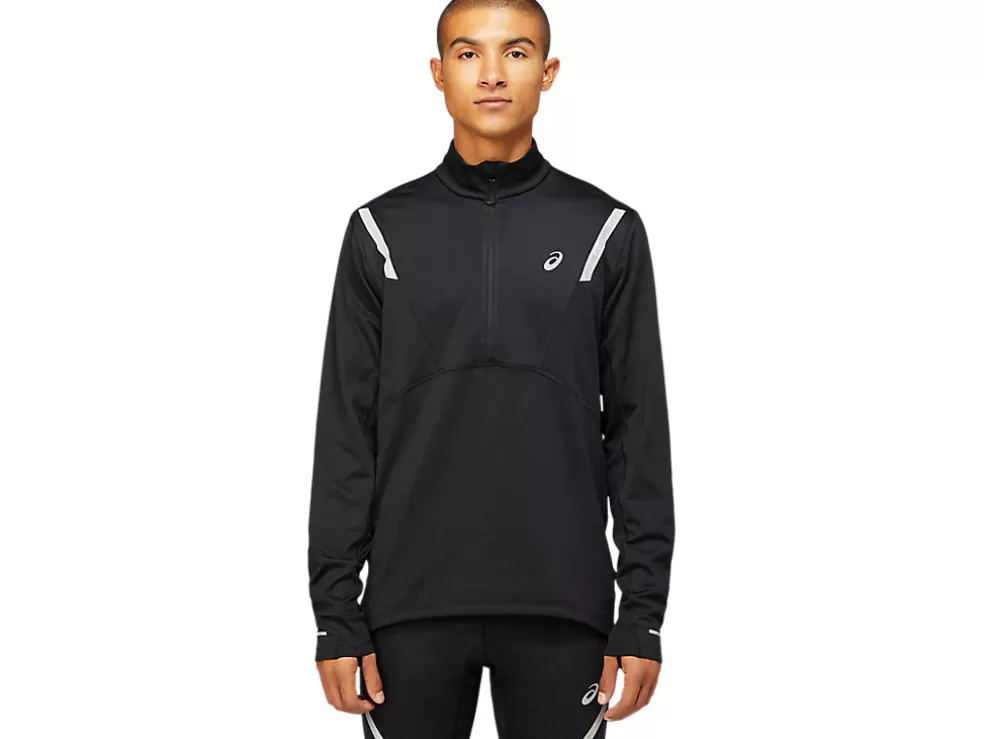 Outlet ASICS MEN LITE-SHOW WINTER 1/2 ZIP TOP Performance Black