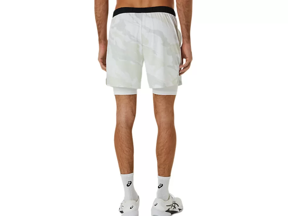 Discount ASICS MEN MATCH GRAPHIC 7IN SHORT Brilliant White