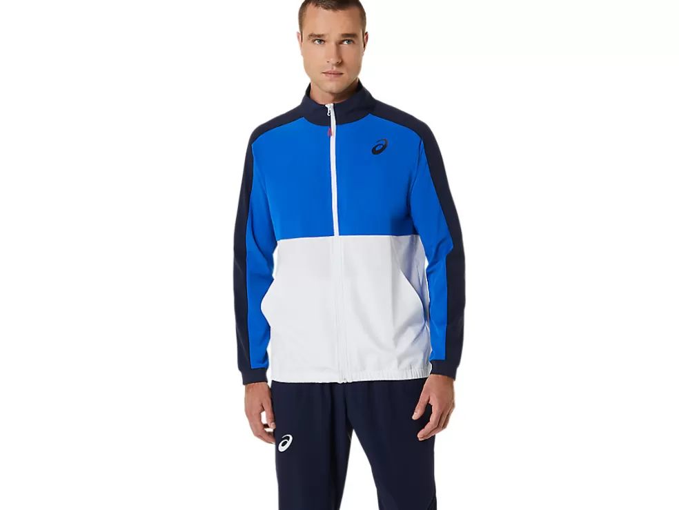 Hot ASICS MEN MATCH JACKET Tuna Blue/Midnight