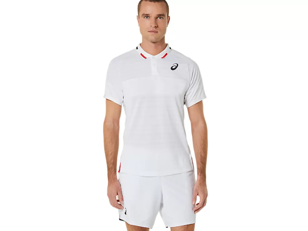 Shop ASICS MEN MATCH POLO-SHIRT Brilliant White