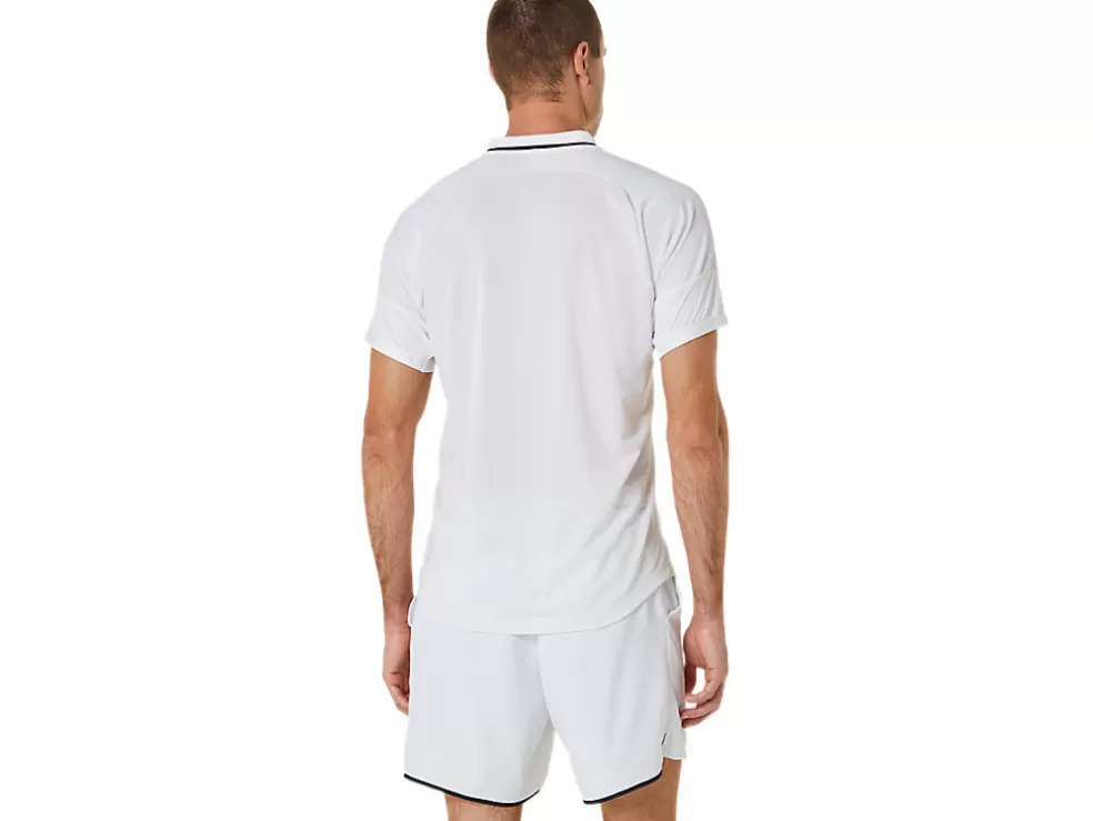 Shop ASICS MEN MATCH POLO-SHIRT Brilliant White