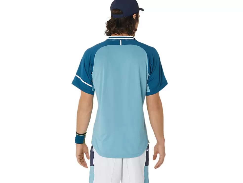 New ASICS MEN MATCH POLO-SHIRT Aquamarine