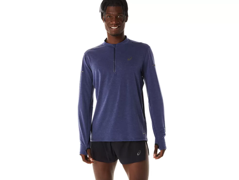 Flash Sale ASICS MEN METARUN 1/2 ZIP LONG SLEEVE TOP Indigo Blue