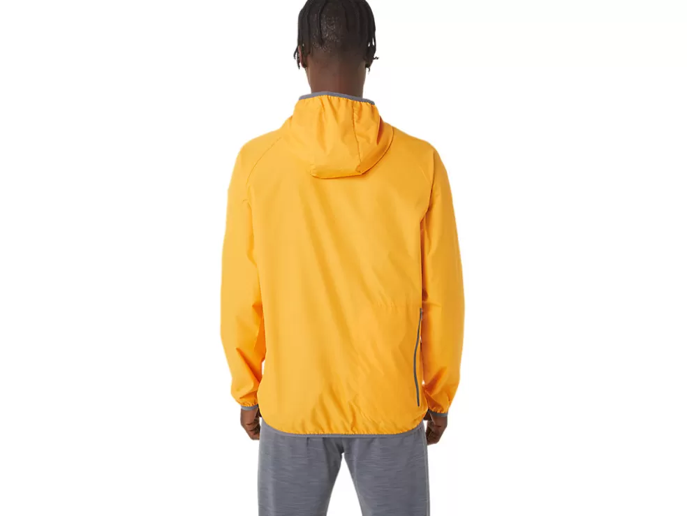 Sale ASICS MEN PACKABLE JACKET Amber/Metropolis