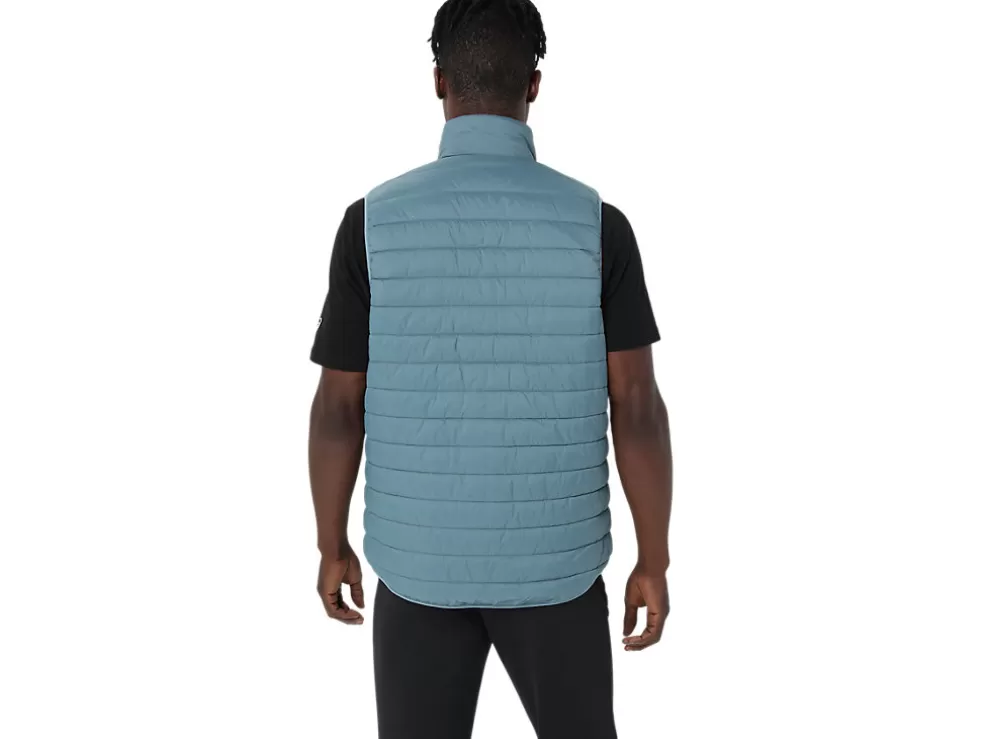 Fashion ASICS MEN PERFORMANCE INSULATED VEST 2.0 Foggy Teal/Safety Yellow