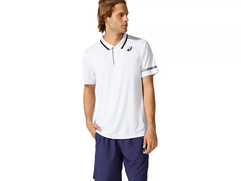 Cheap ASICS MEN POLO SHIRT Brilliant White