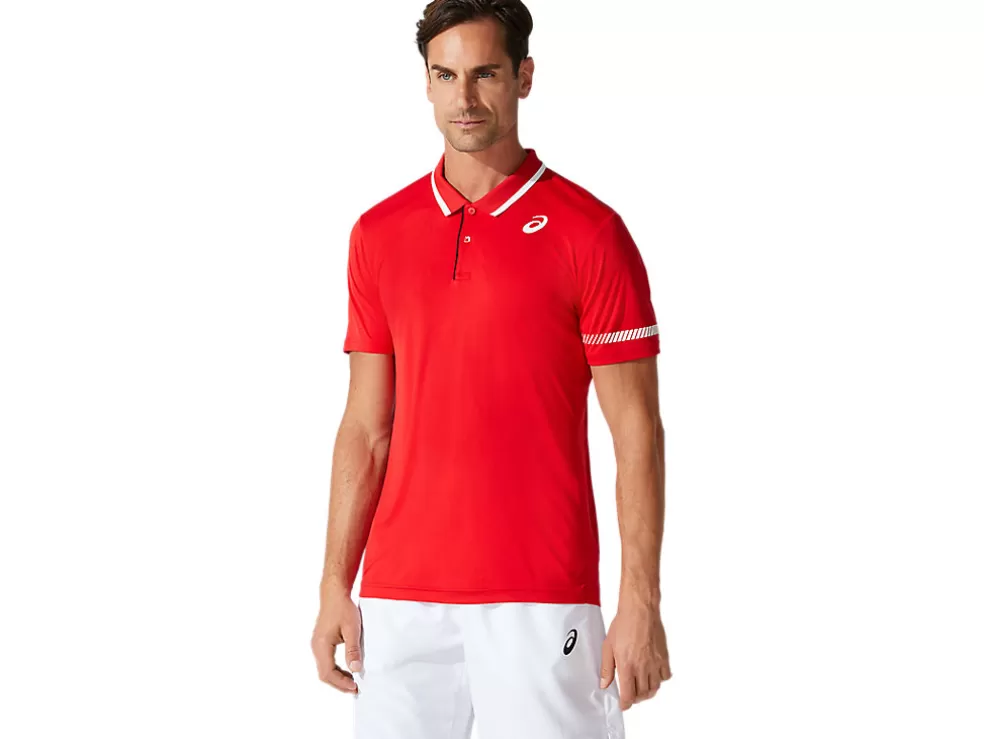 Shop ASICS MEN POLO SHIRT Classic Red