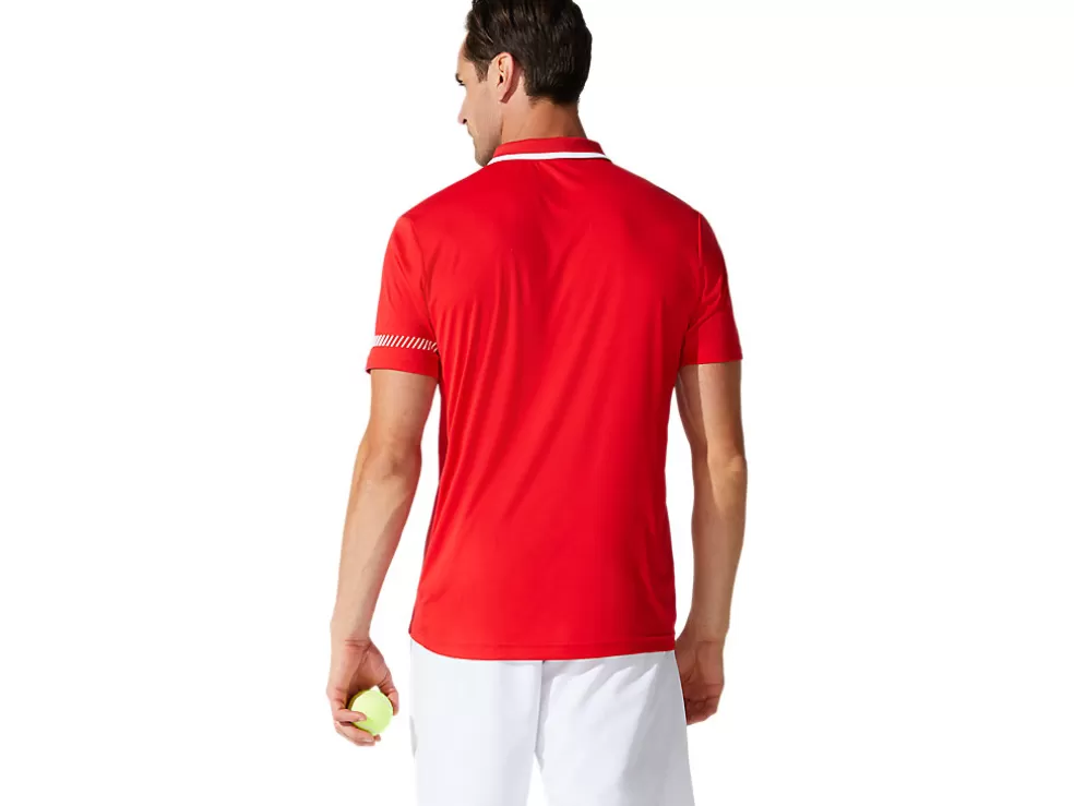 Shop ASICS MEN POLO SHIRT Classic Red