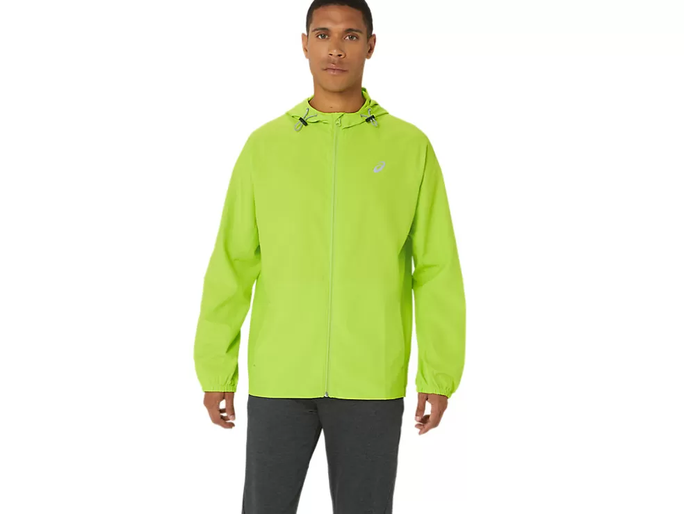 Cheap ASICS MEN PR LYTE PACKABLE JACKET Lime Zest